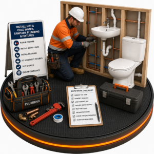 Hot & Cold Water, Sanitary Plumbing & Fixtures SWMS