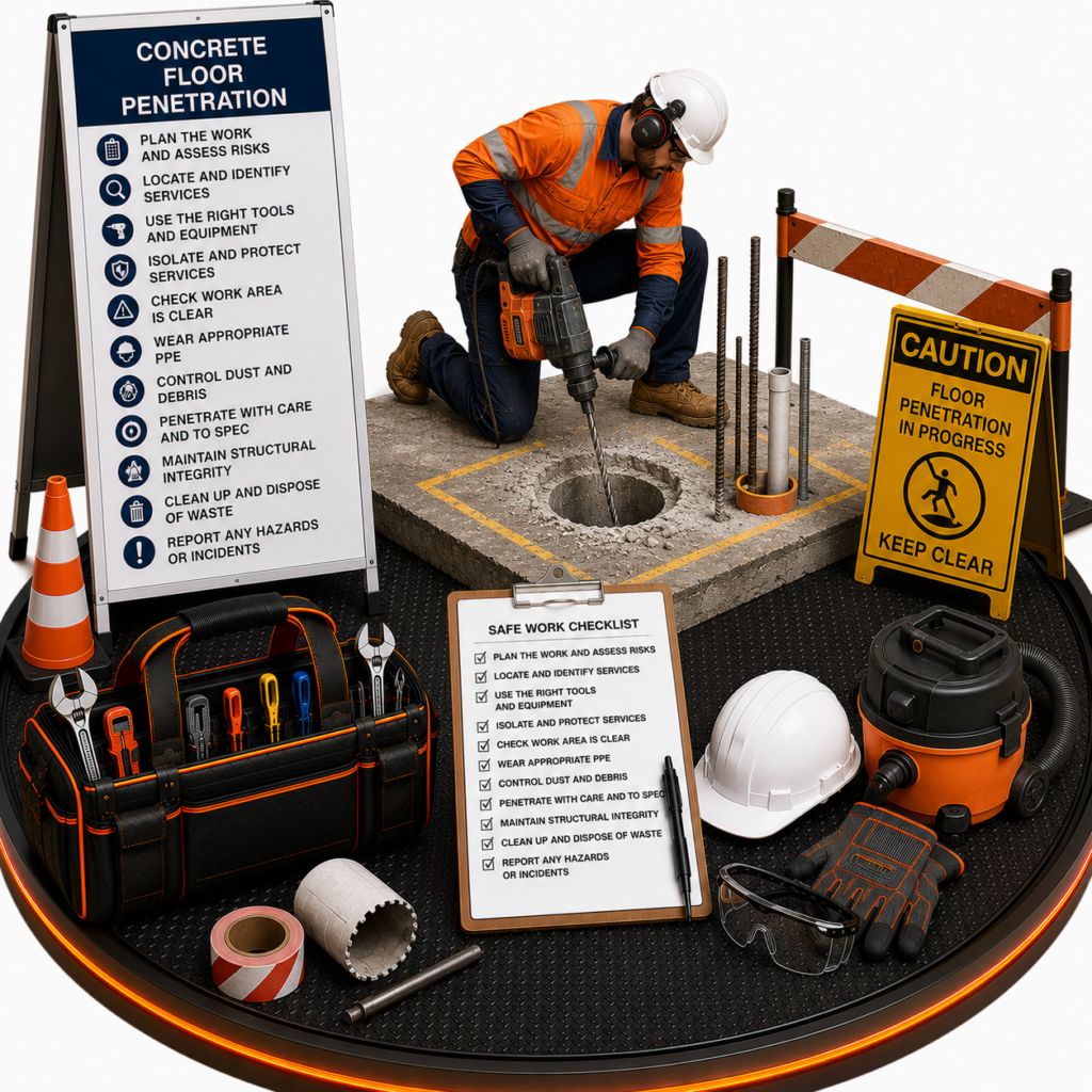 Concrete Floor Penetration SWMS