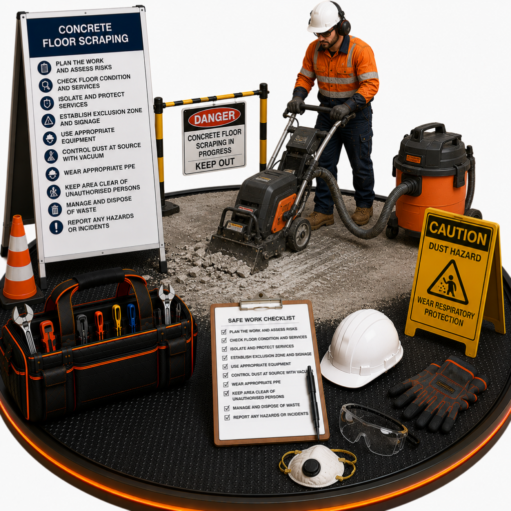 Concrete Floor Scraping SWMS