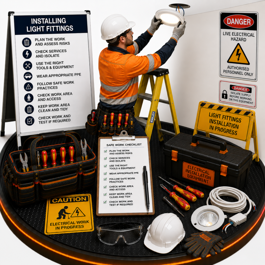 Installing Light Fittings SWMS