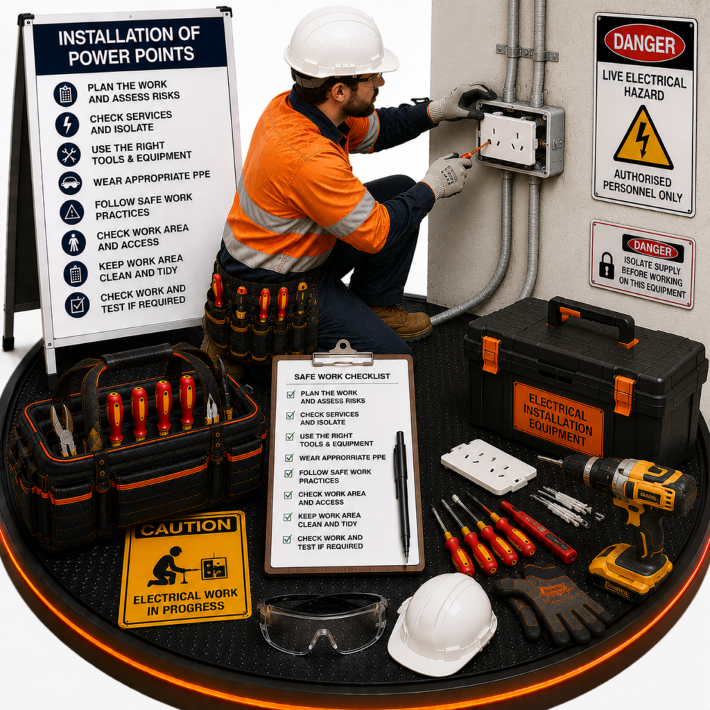 Installation of Power Points SWMS