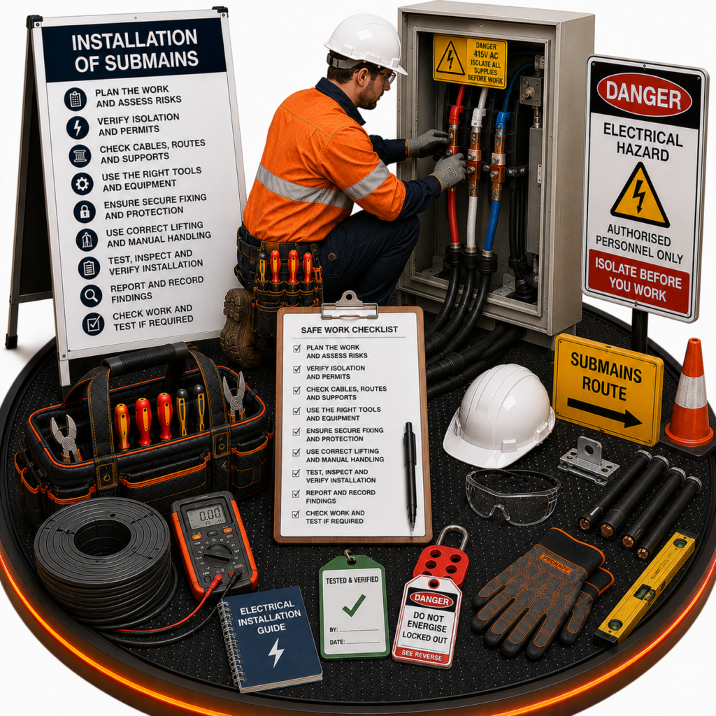 Installation of Submains SWMS
