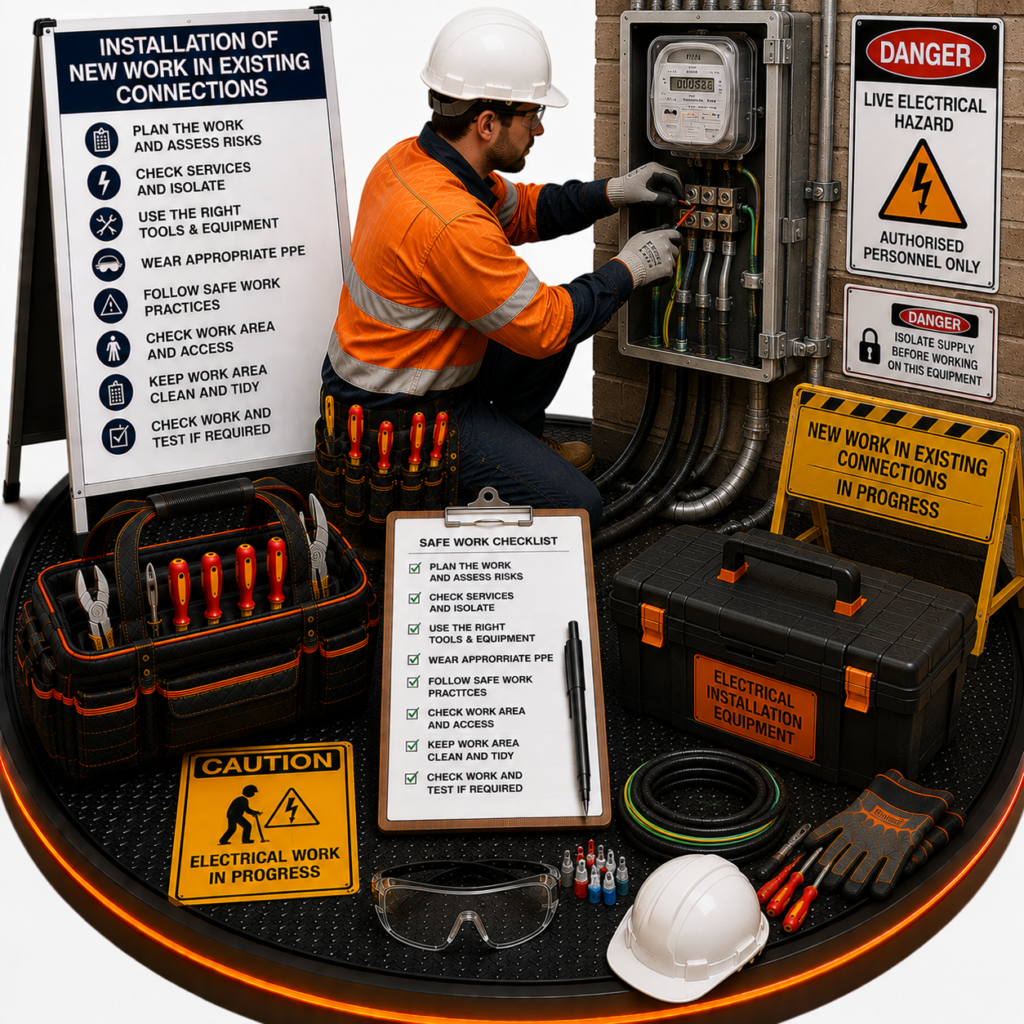 Installation of New Work in Existing Connections SWMS