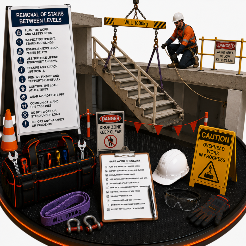 Removal of Stairs Between Levels SWMS