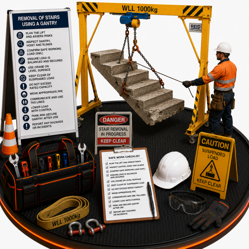 Removal of Stairs Using a Gantry SWMS