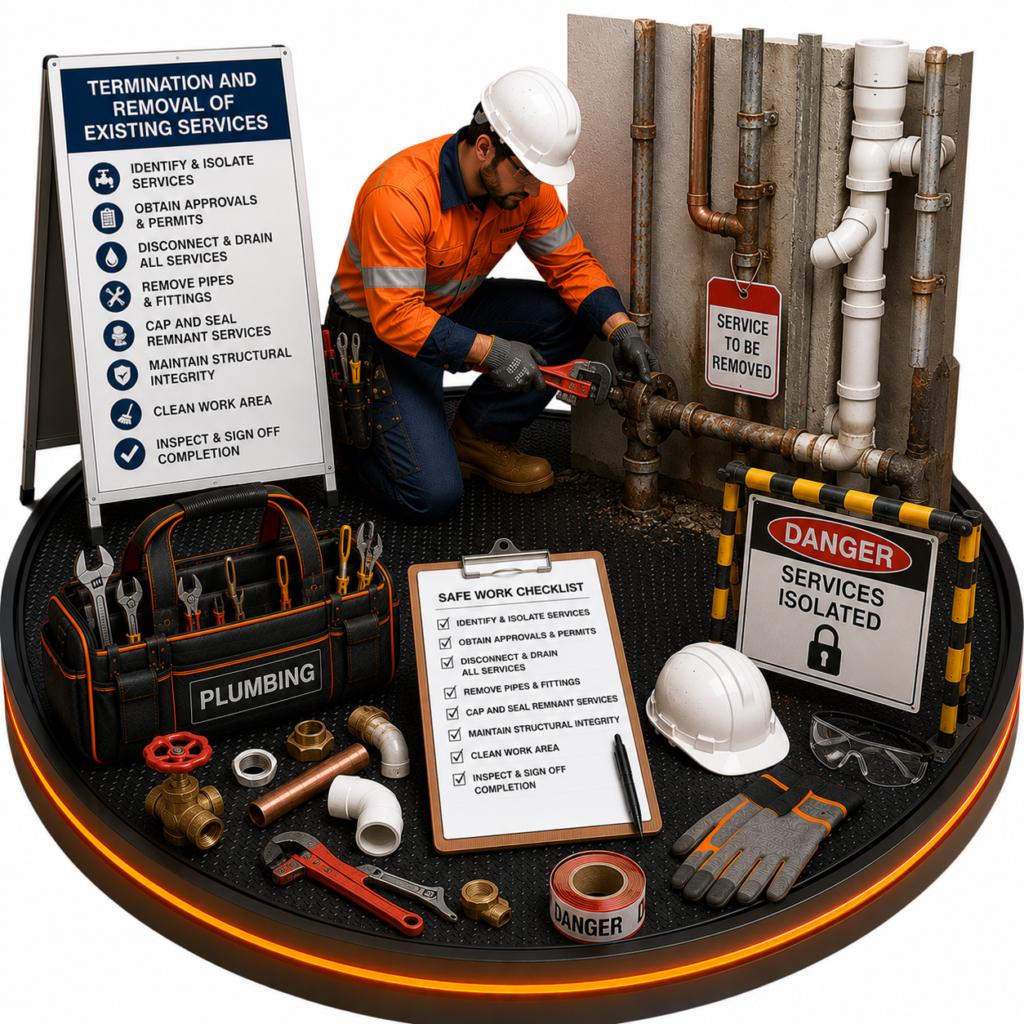 Termination & Removal of Existing Services SWMS