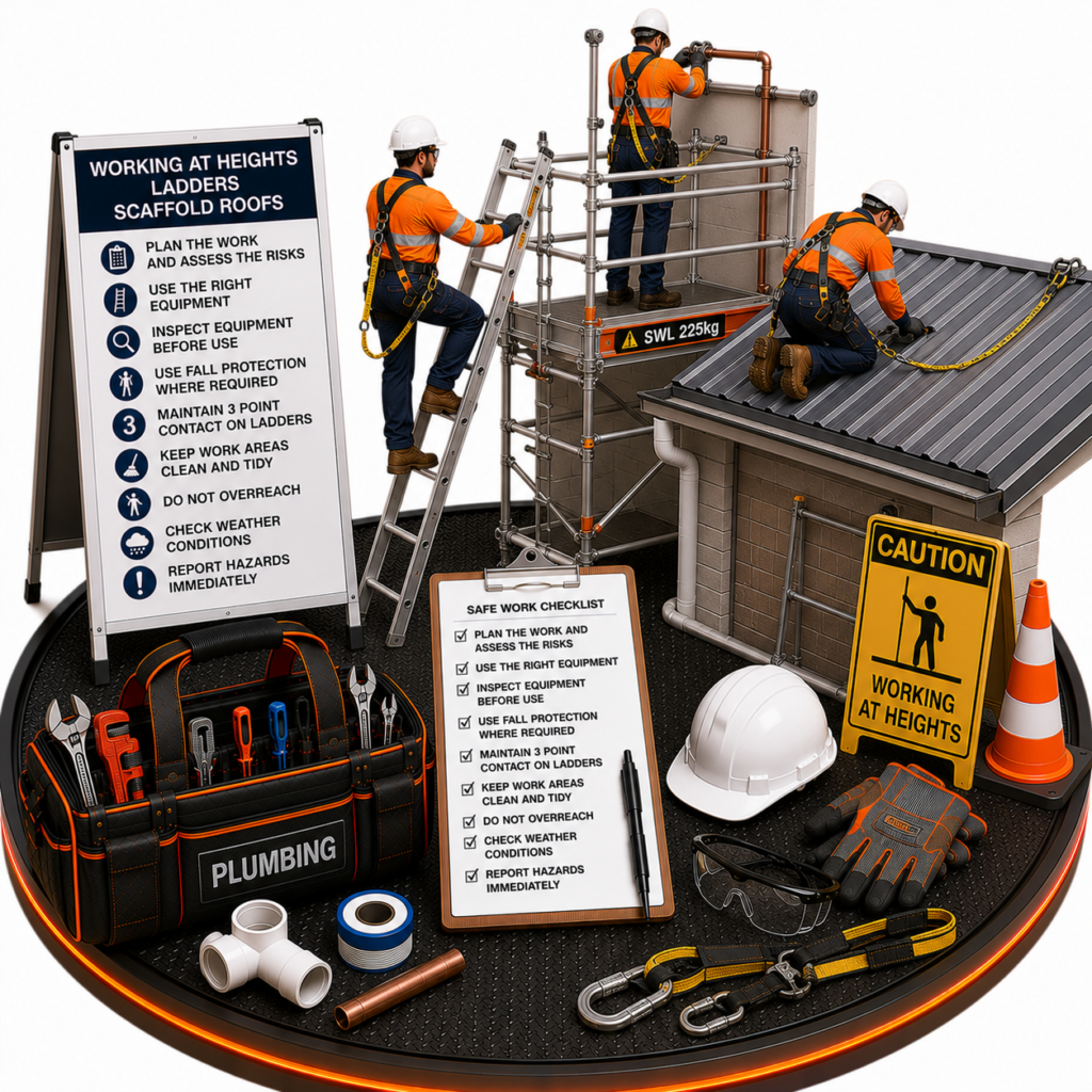 Working at Heights – Ladders, Scaffolds & Roofs SWMS